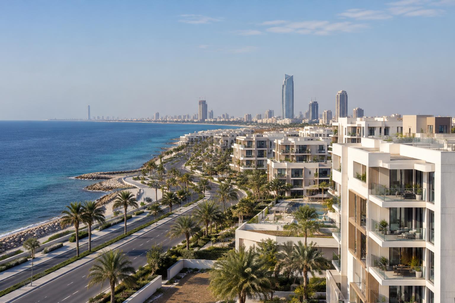 Jeddah coastline infrastructure